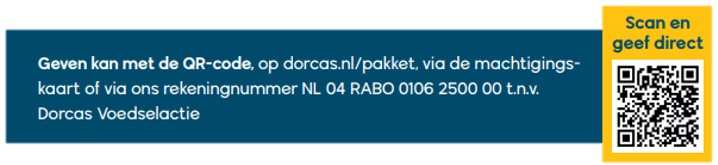 Dorcas Voedselactie 2024: Pak honger en armoede aan!